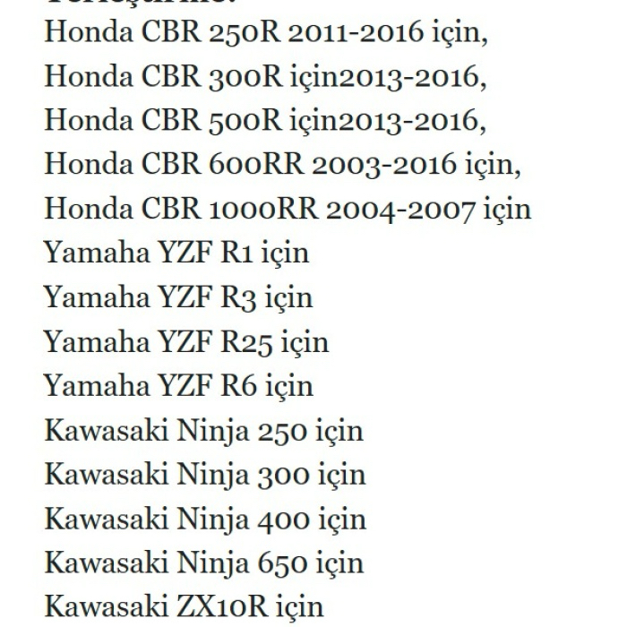 ZX10R SİNYALLİ AYNA UNİVERSAL Bİ ÇOĞU MOTORA UYUMLU
