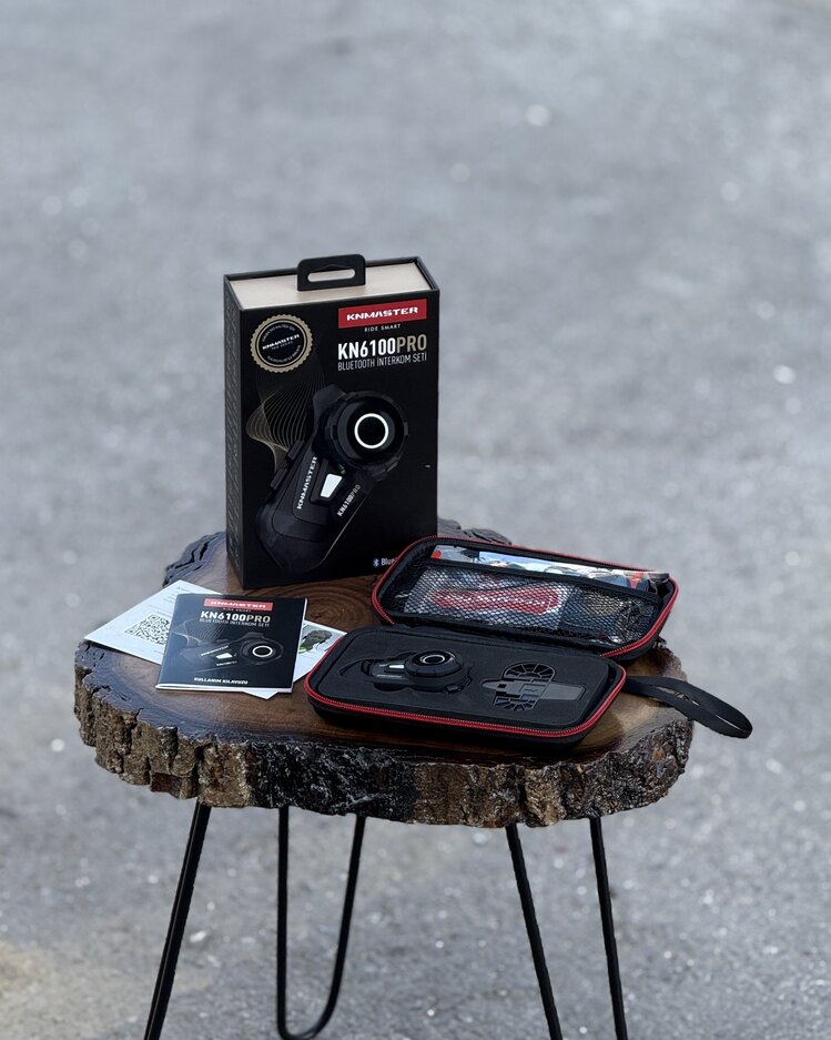KNMASTER KN6100PRO 3. NESİL BLUETOOTH INTERCOM ( KARBON )