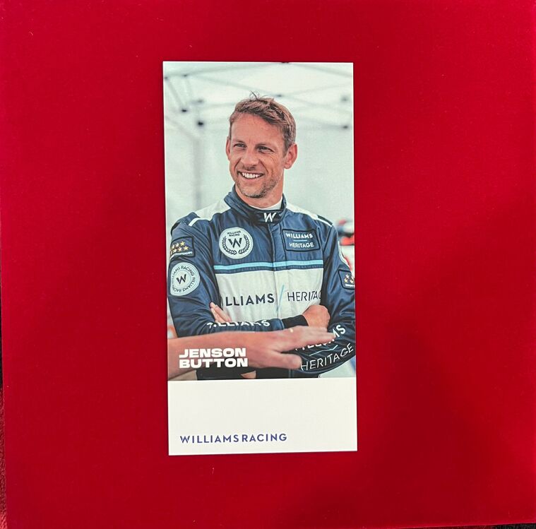 Jenson Button Williams Sürücü Kartı