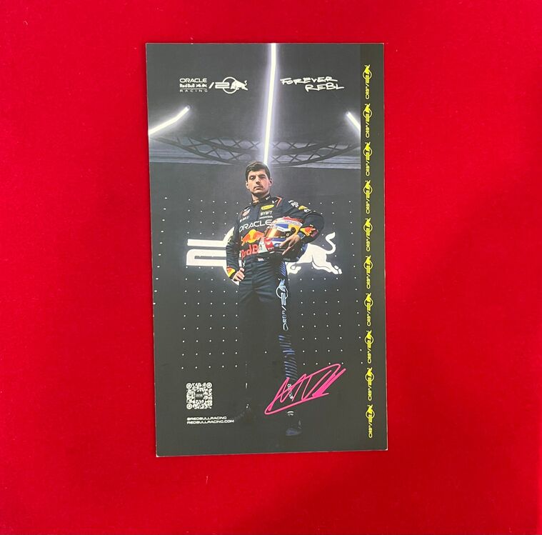 Max Verstappen 2024 İmzalı Kart