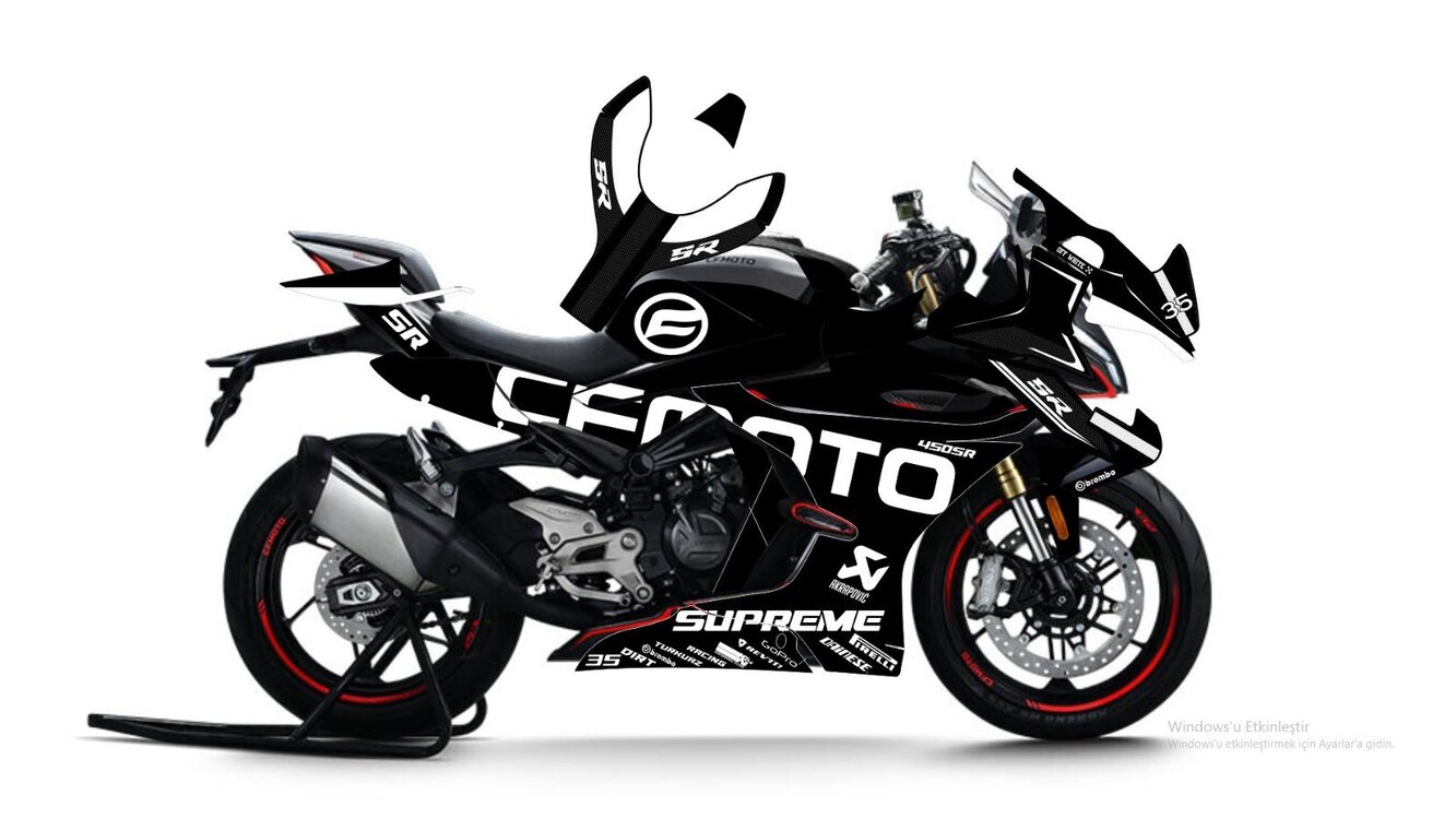450SR CF MOTO DESİNG +JANT STİCKERİ