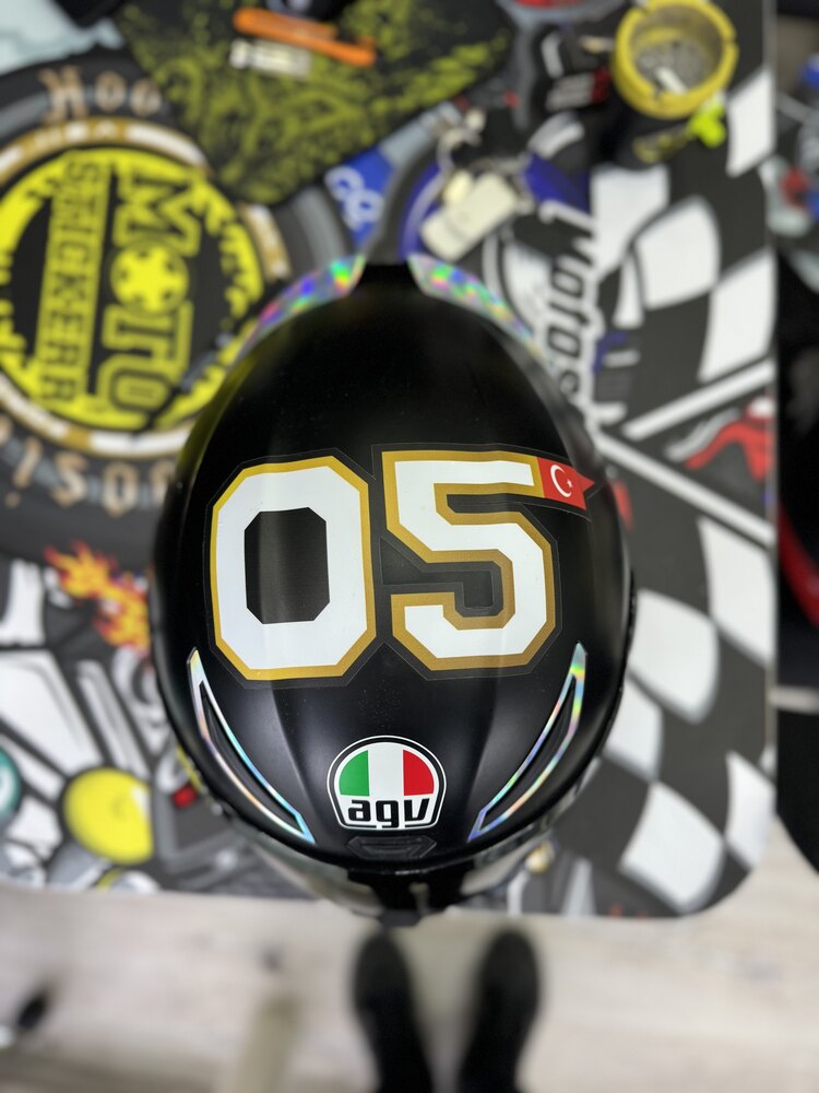 Agv k1 hologram sticker set