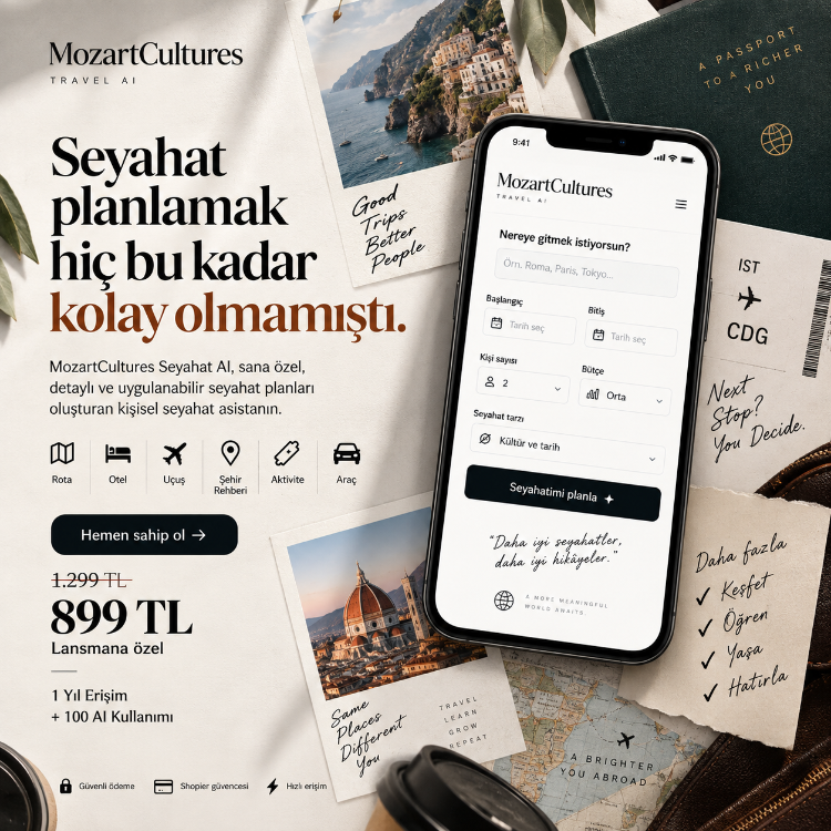 MozartCultures Seyahat AI — Kişisel Seyahat Asistanın