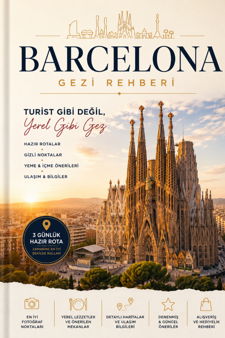 Barcelona Gezi Rehberi PDF | Türkçe Dijital Seyahat Rehberi İspanya Barcelona Gezi Planı