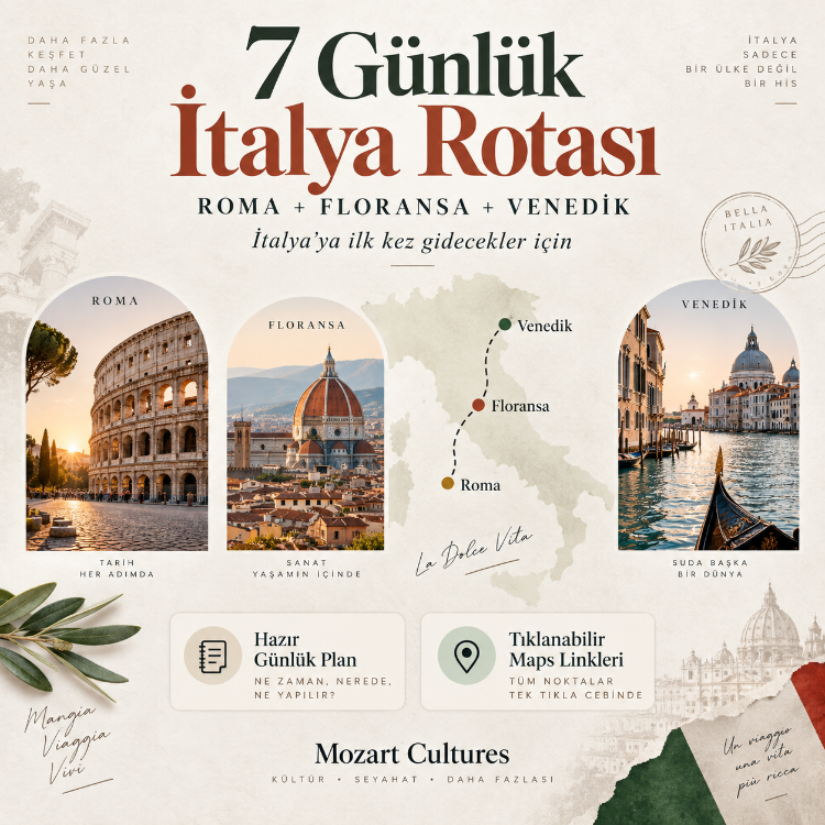 7 Günlük İtalya Rotası