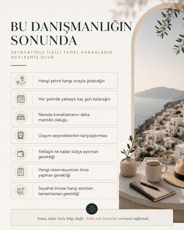 Kişiye Özel Yurtdışı Gezi Danışmanlığı | Rota, Bütçe ve Rezervasyon Planı