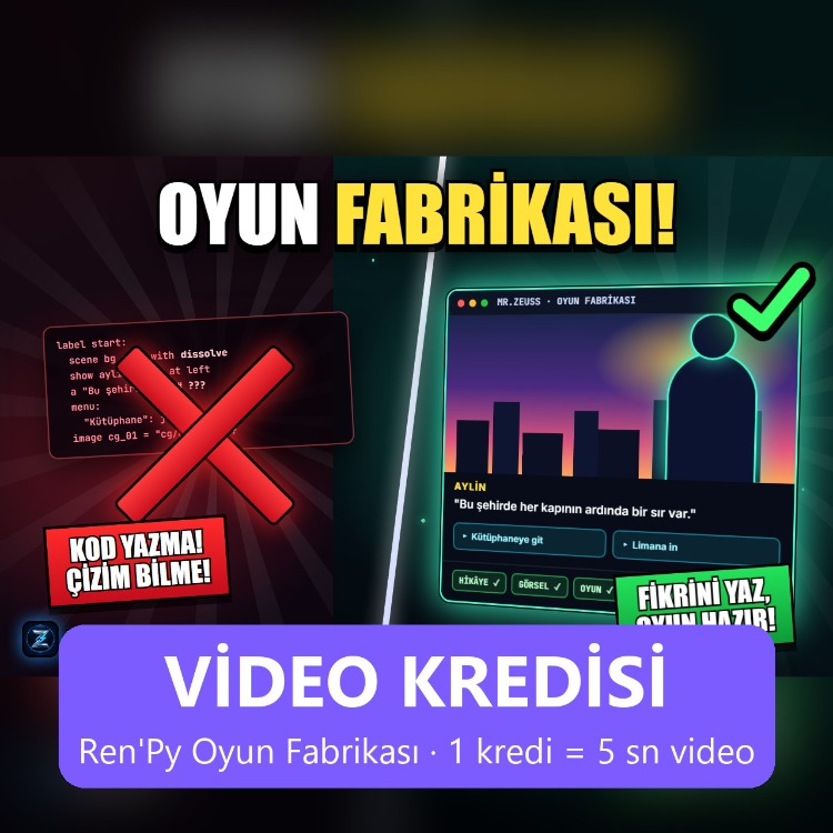 Oyun Fabrikası Video Kredisi – 50 Video