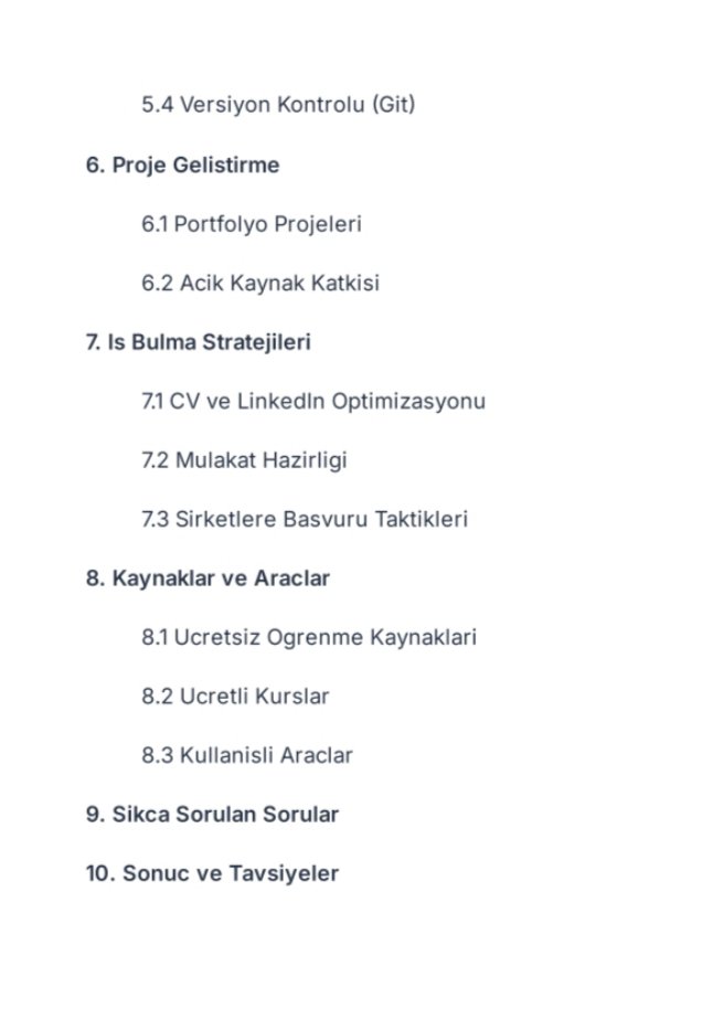 “Yazılıma Başlayanlar İçin PDF Rehber”