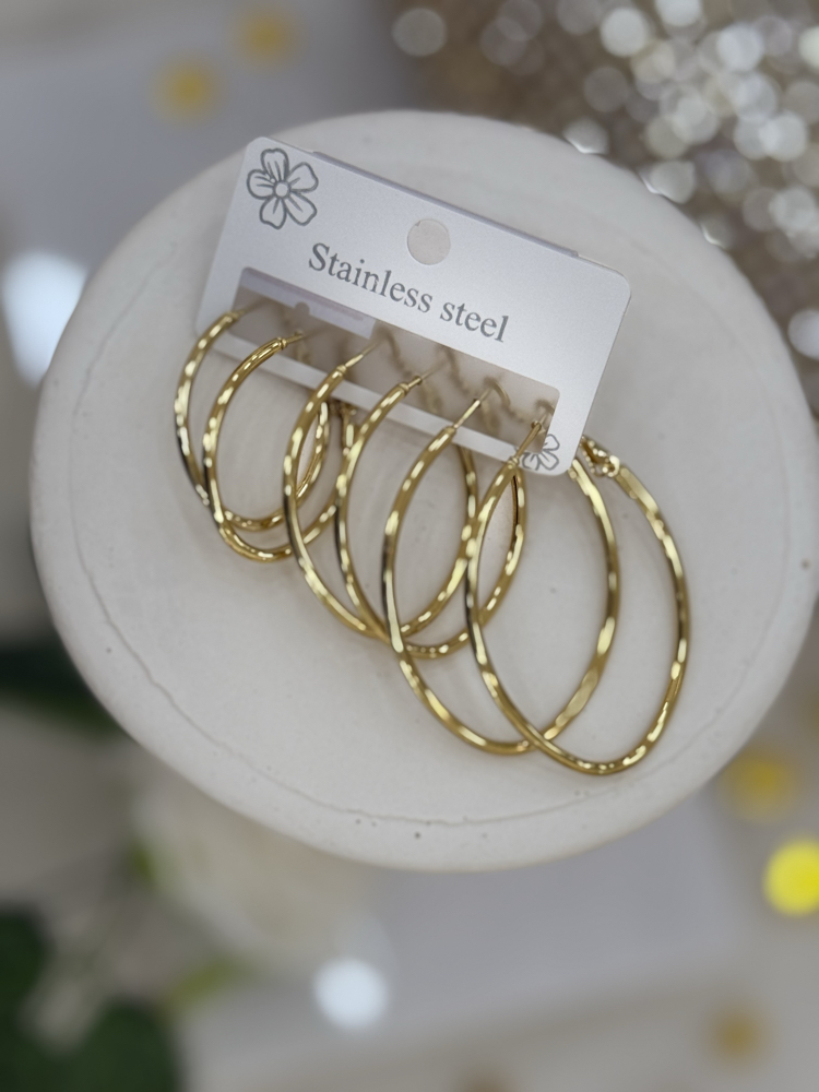 Stainless Steel Halka Küpe