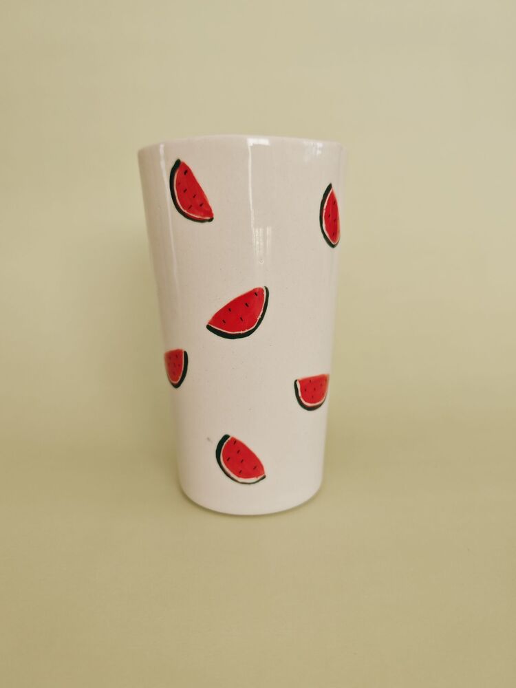 Karpuz Desenli Porselen Bardak 380 ml