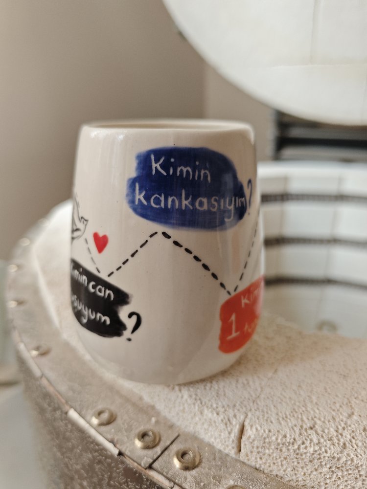 Prens Porselen Altın dekorlu kupa 
