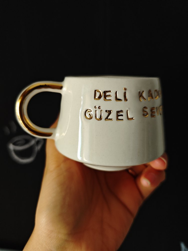 Porselen Altın Fincan 180 ml (duble Türk kahvesi)