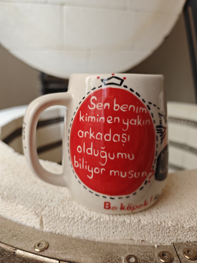 Prens Porselen Altın dekorlu kupa 