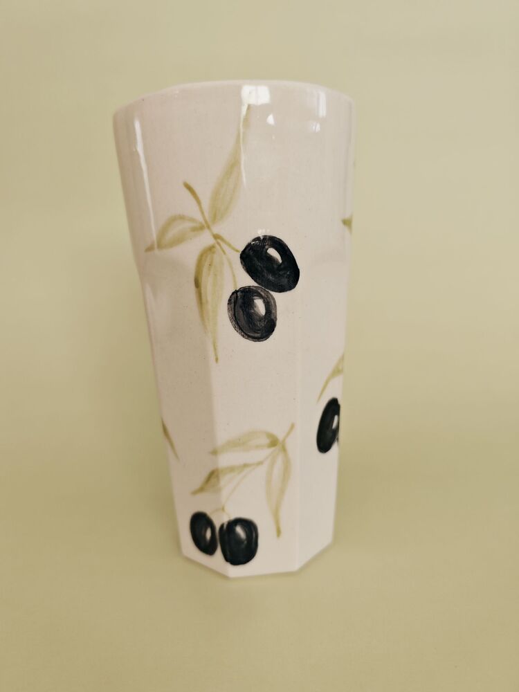 Zeytin Desenli Porselen Bardak 380 ml hacimli