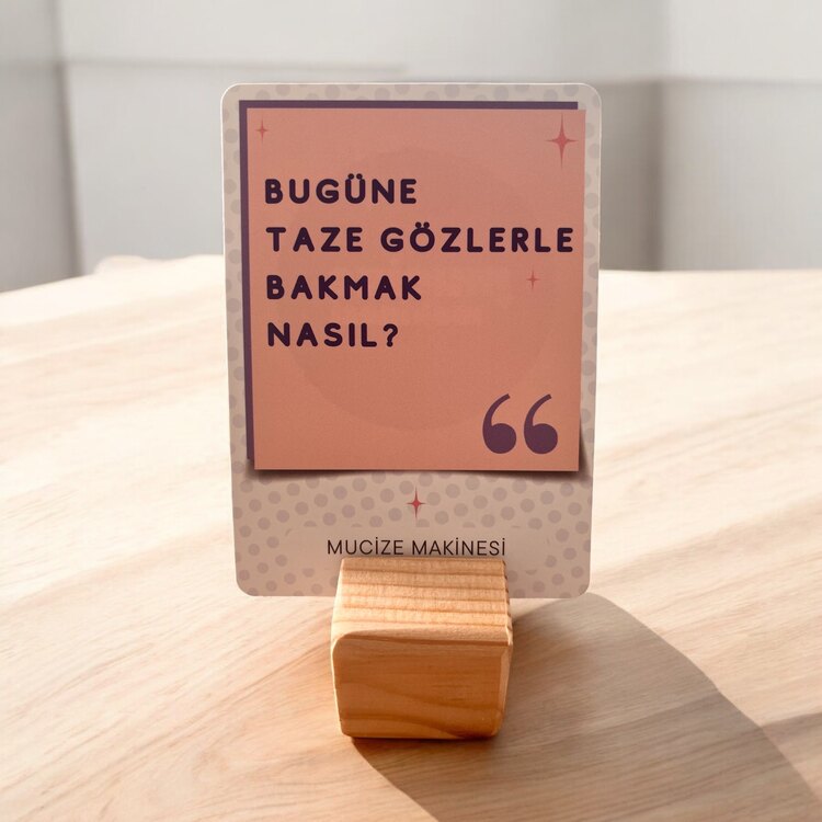 Mucize Makinesi Soru Kartları