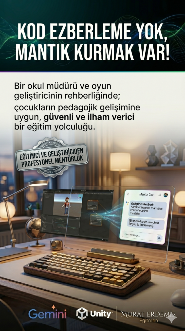MuratErdemirLab | Çarşamba Seansı: Yapay Zeka ile Oyun Tasarım Atölyesi