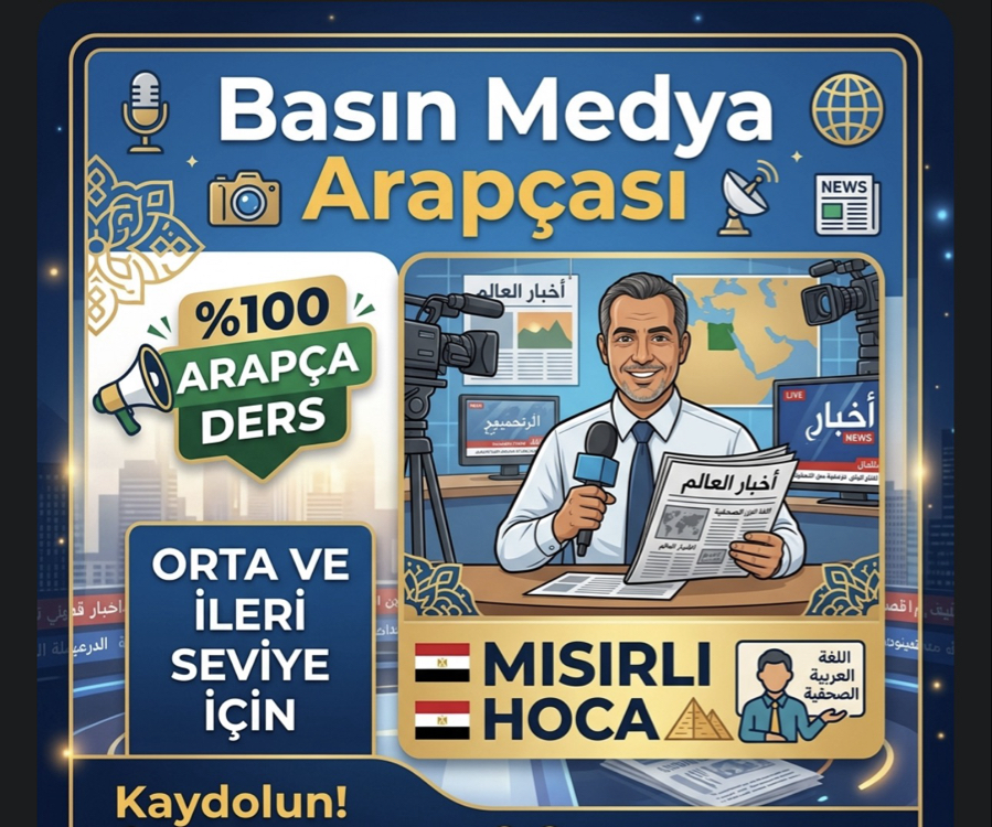 45 saatlik orta ve ileri seviye için Arapça kursu