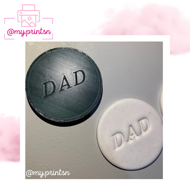Dad Yazılı Kurabiye Kalıbı