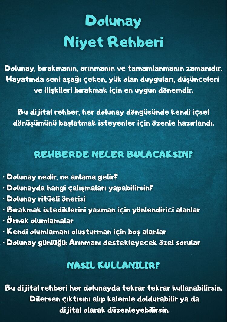 Dolunay Niyet Rehberi