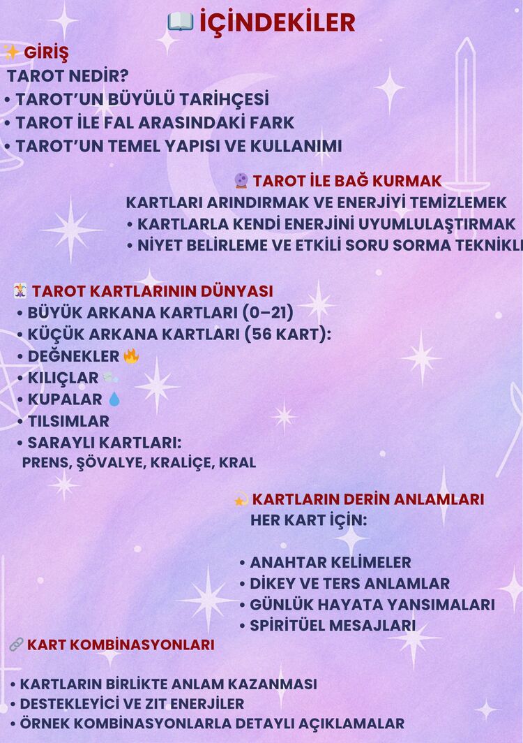 Tarot Açılım Rehberi - 114 Sayfa - (PDF)