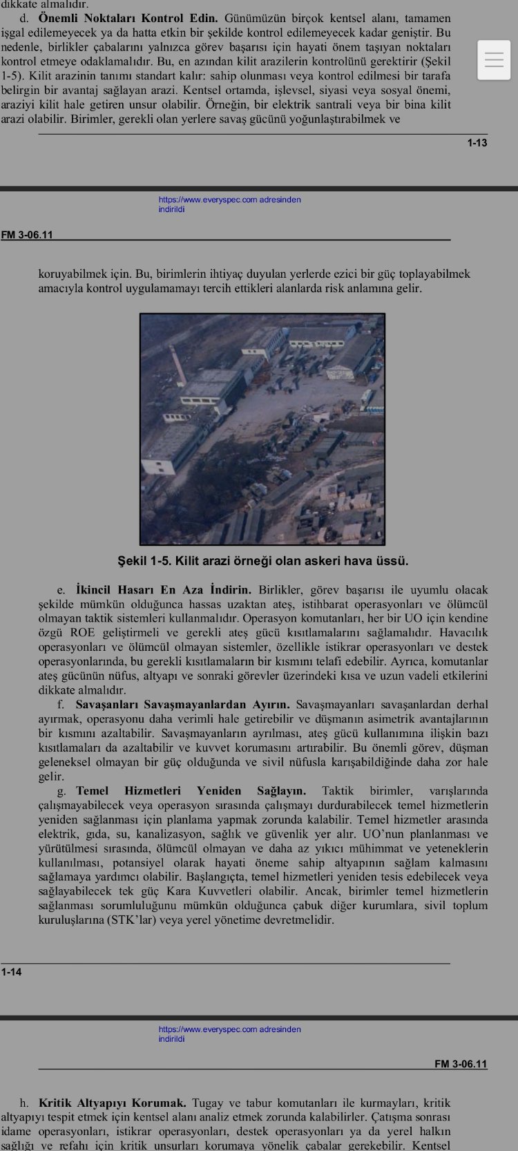 ABD Ordusu Meskun Mahal ve Şehir Operasyonları El Kitabı (FM 3-06.11)