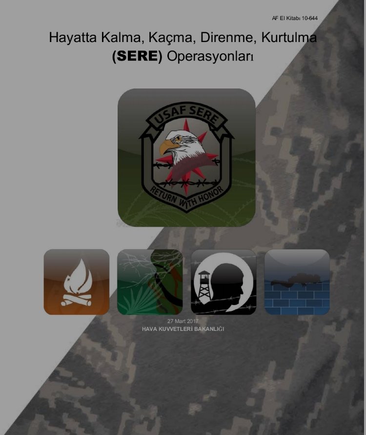 ABD Hava Kuvvetleri SERE El Kitabı (AF 10-644) - Tam Çeviri (652 Sayfa PDF)