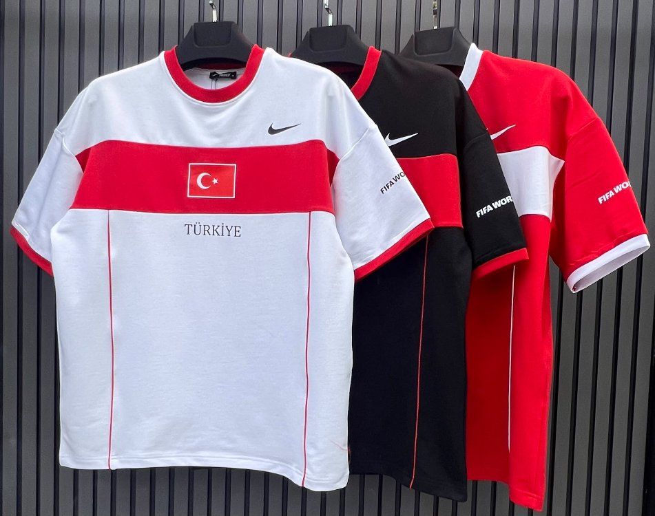 Beyaz Türkiye FIFA WORLD CUP T-shirt 