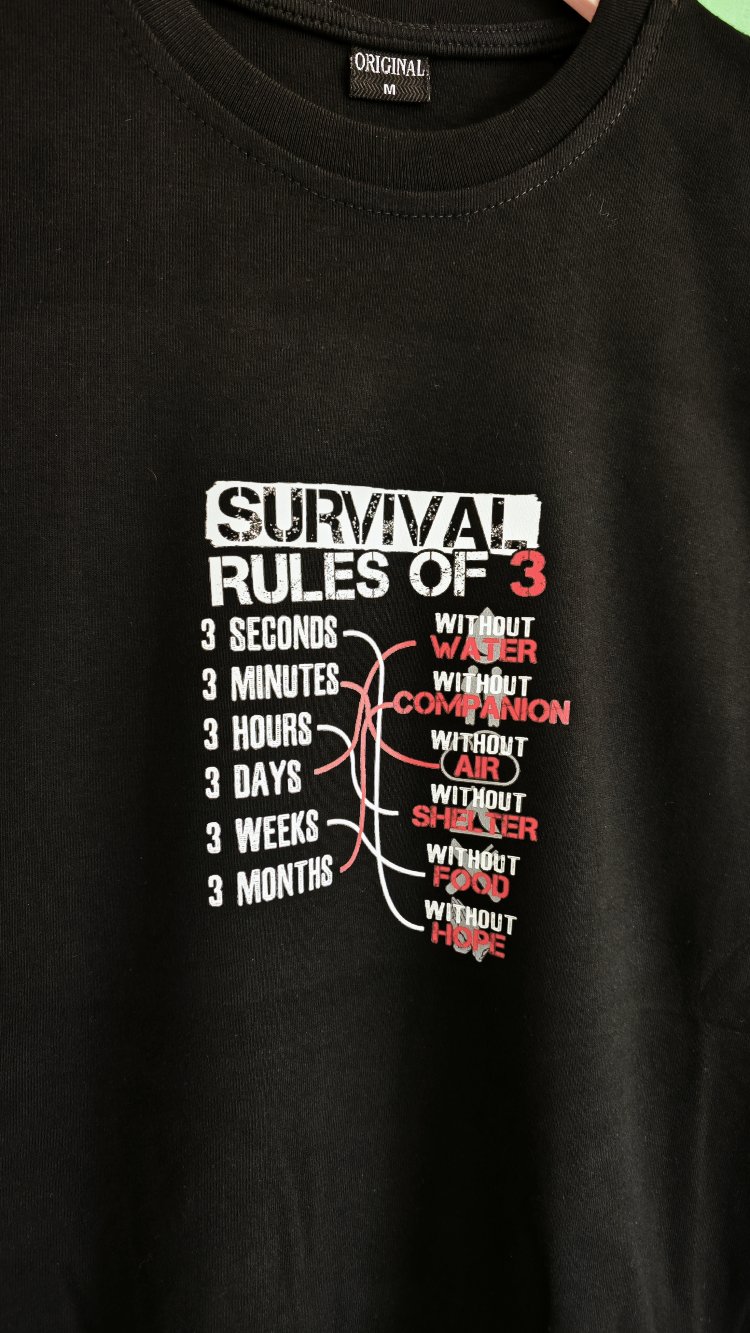 Survival Rules of 3 T-Shirt