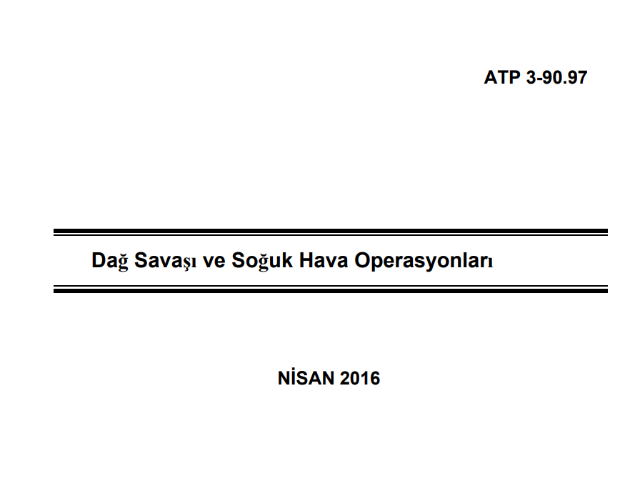 Dağ Savaşı ve Soğuk Hava Operasyonları Kılavuzu