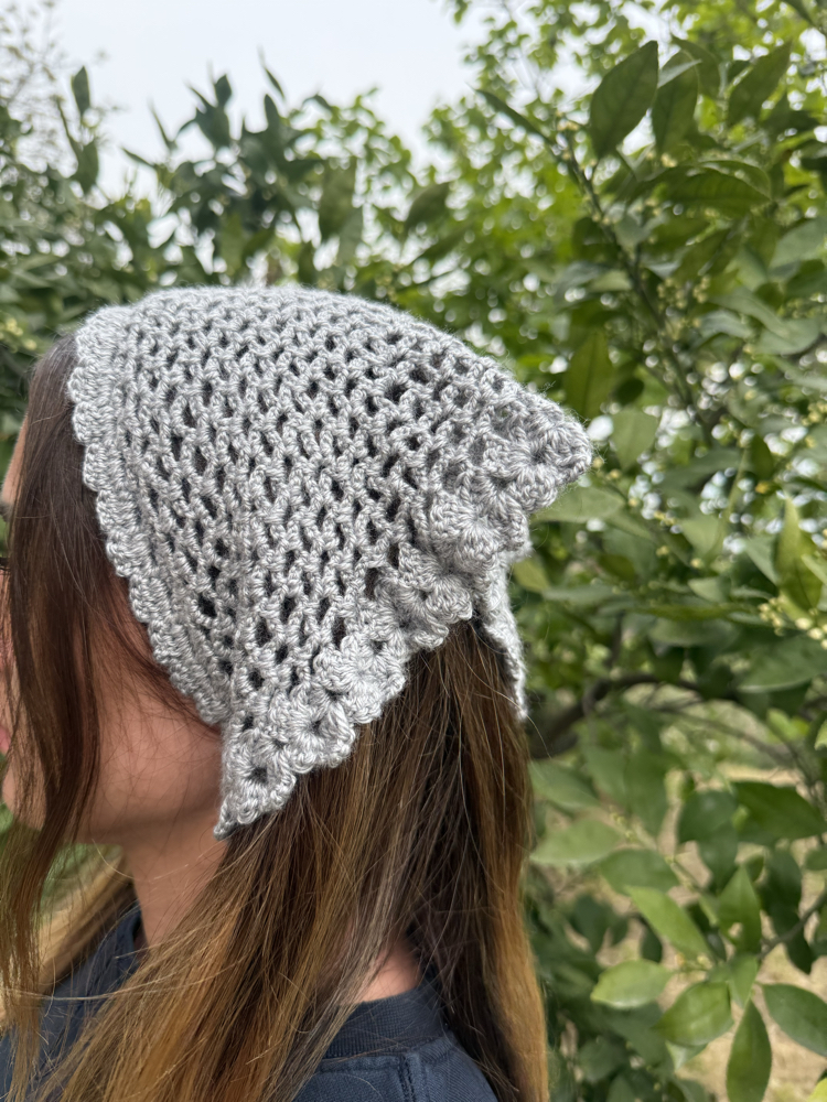 Gri Saç Bandana