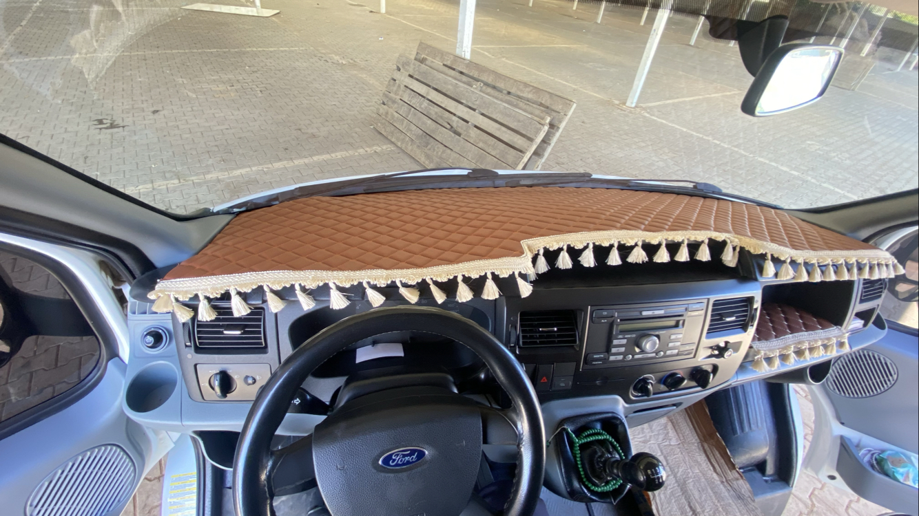 FORD TRANSİT 2007/2012 model arası TABA, BEJ Püsküllü Torpido ÖRTÜSÜ