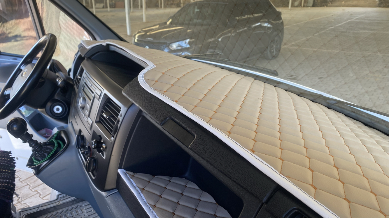 FORD TRANSİT 2007/2012 model arası BEJ, BEJ Püskülsüz Torpido ÖRTÜSÜ
