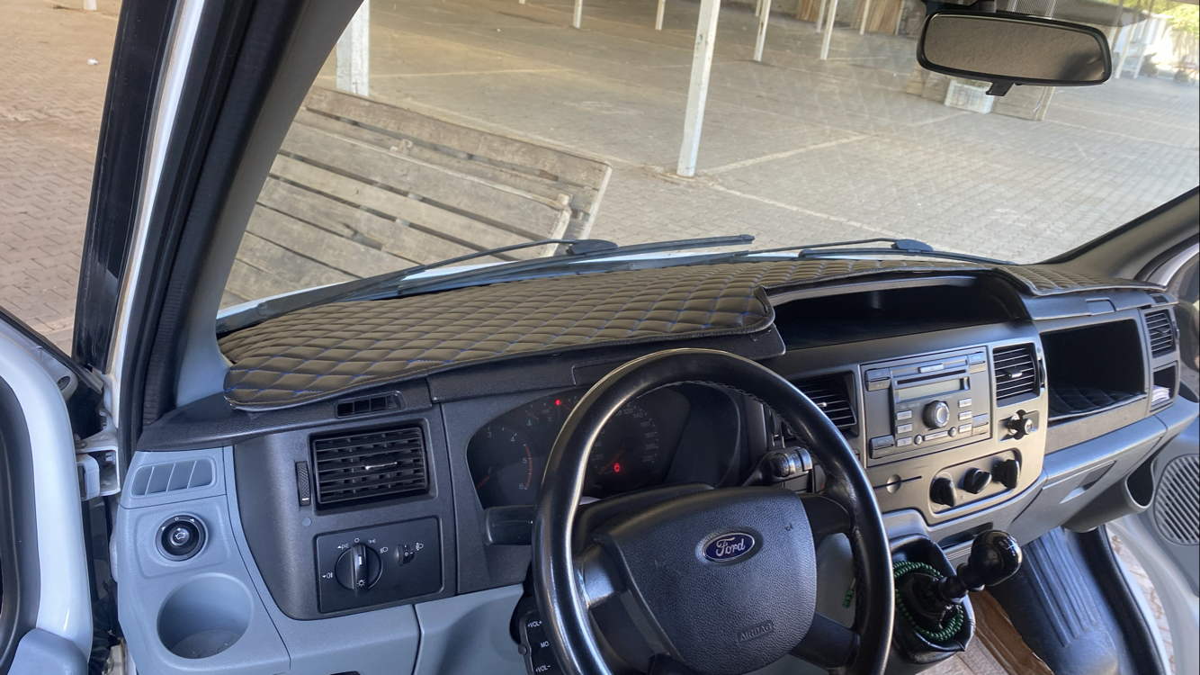 FORD TRANSİT 2007/2012 model arası SİYAH, MAVİ Püskülsüz Torpido ÖRTÜSÜ