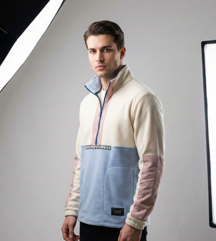 Harper & Lewis Unisex Çeyrek Fermuarlı Polar