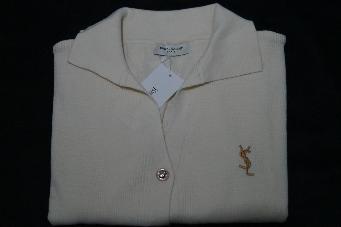YSL Kadın Hırka Beyaz