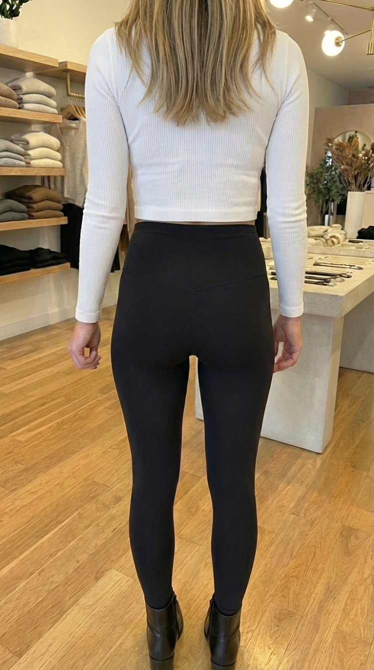 Shape Fit Yüksek Bel Tayt-Siyah
