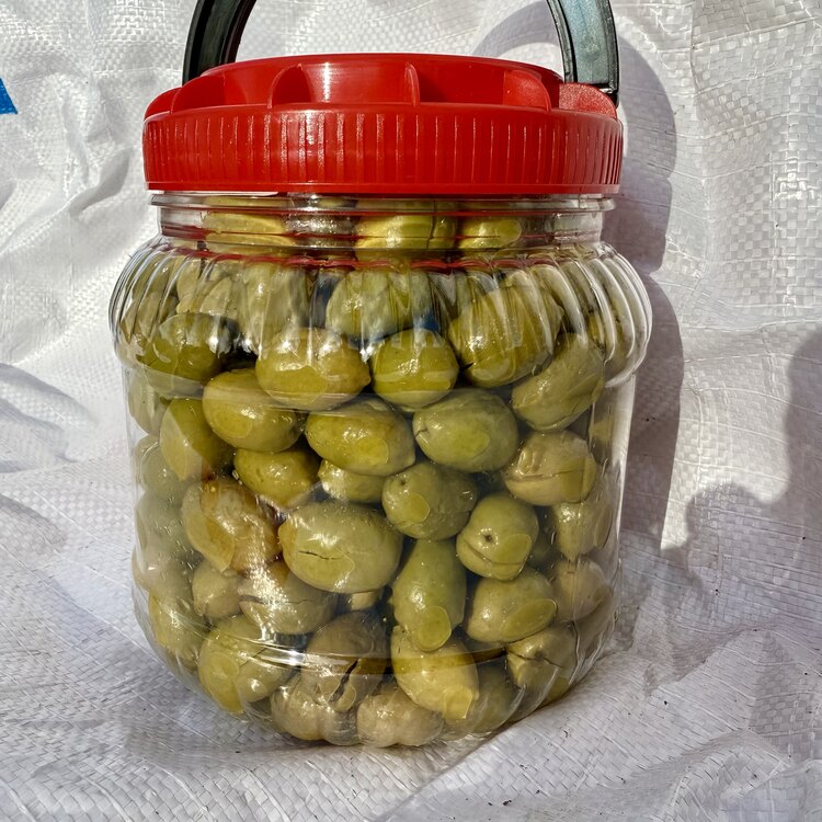 Yeşil kırma zeytin (memecik) 1 kg