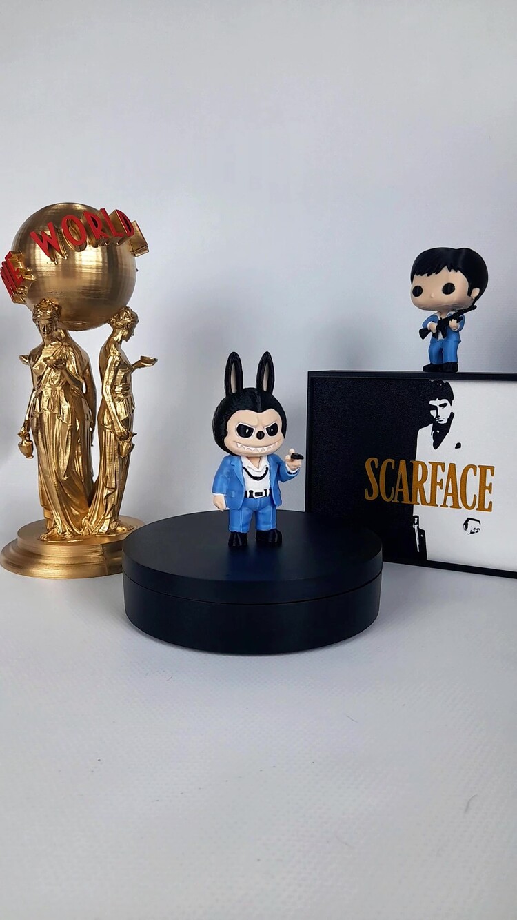 Scarface Tony Montana Labubu – Tony Montana Koleksiyonluk Dekor