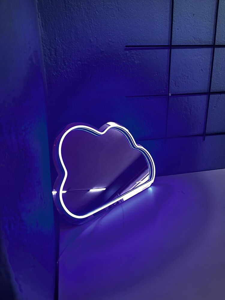 Neon Işıklı Bulut Ayna