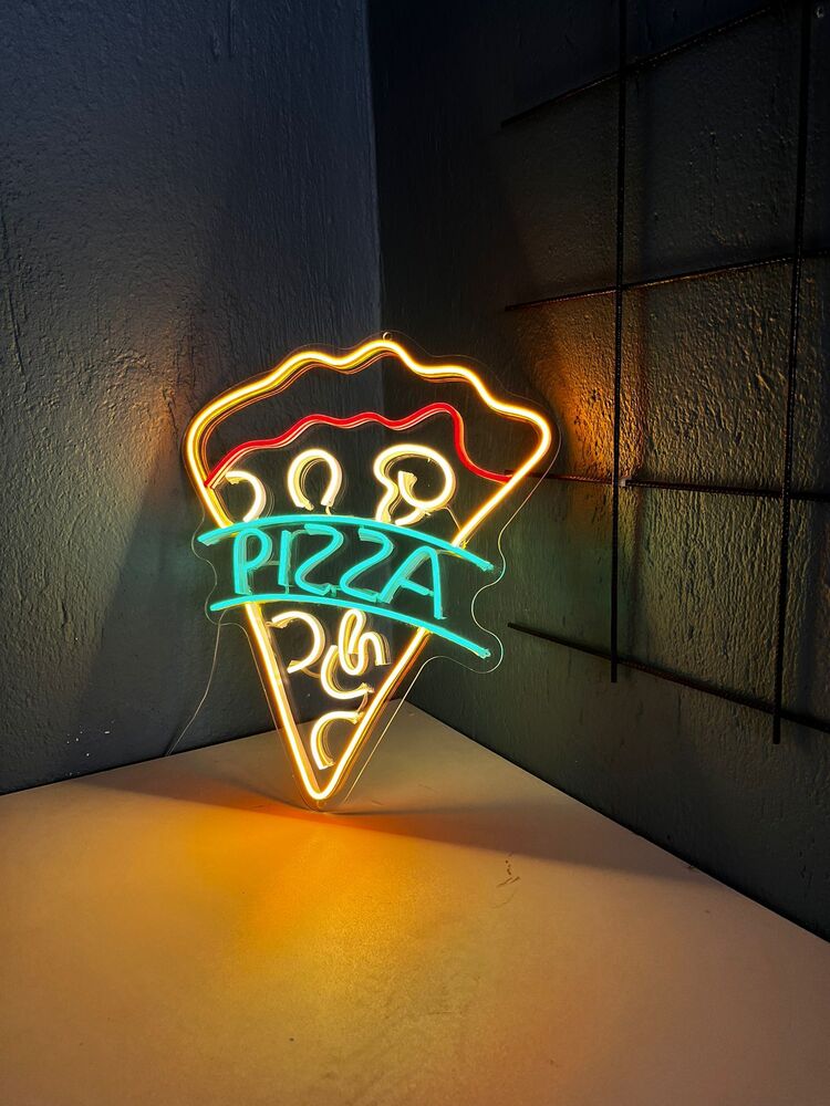 Pizza Dilimi neon