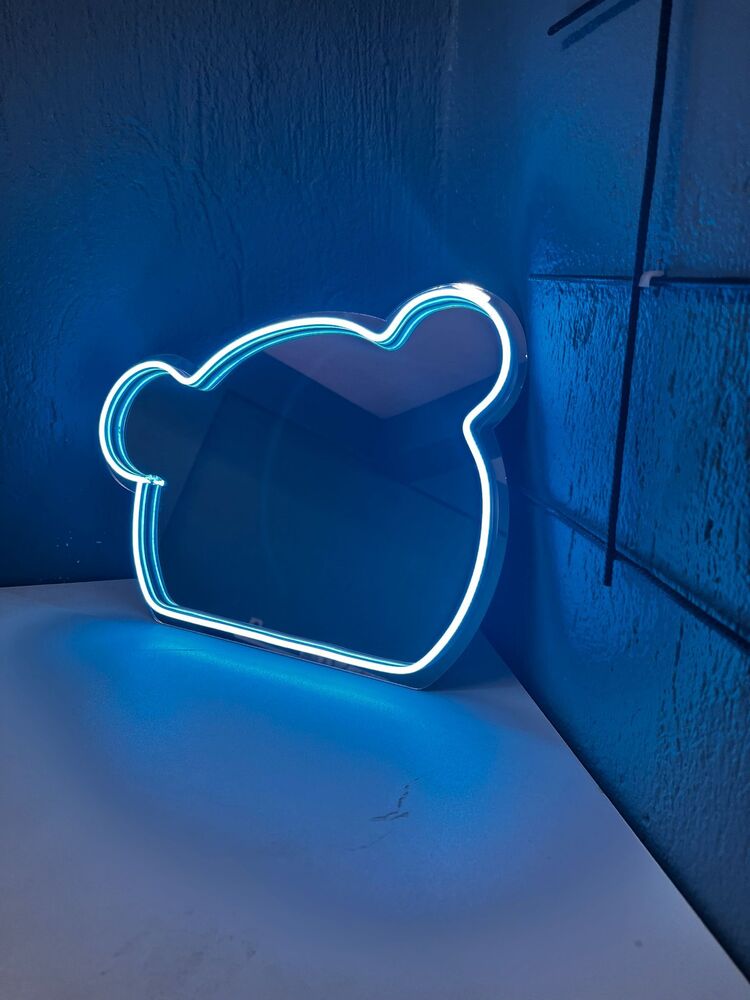 Neon Işıklı Ayıcık Ayna