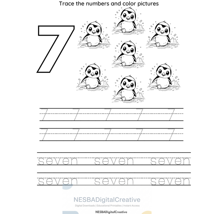 Handwriting Practice Worksheets: Letters & Numbers 1-10 (Printable PDF)