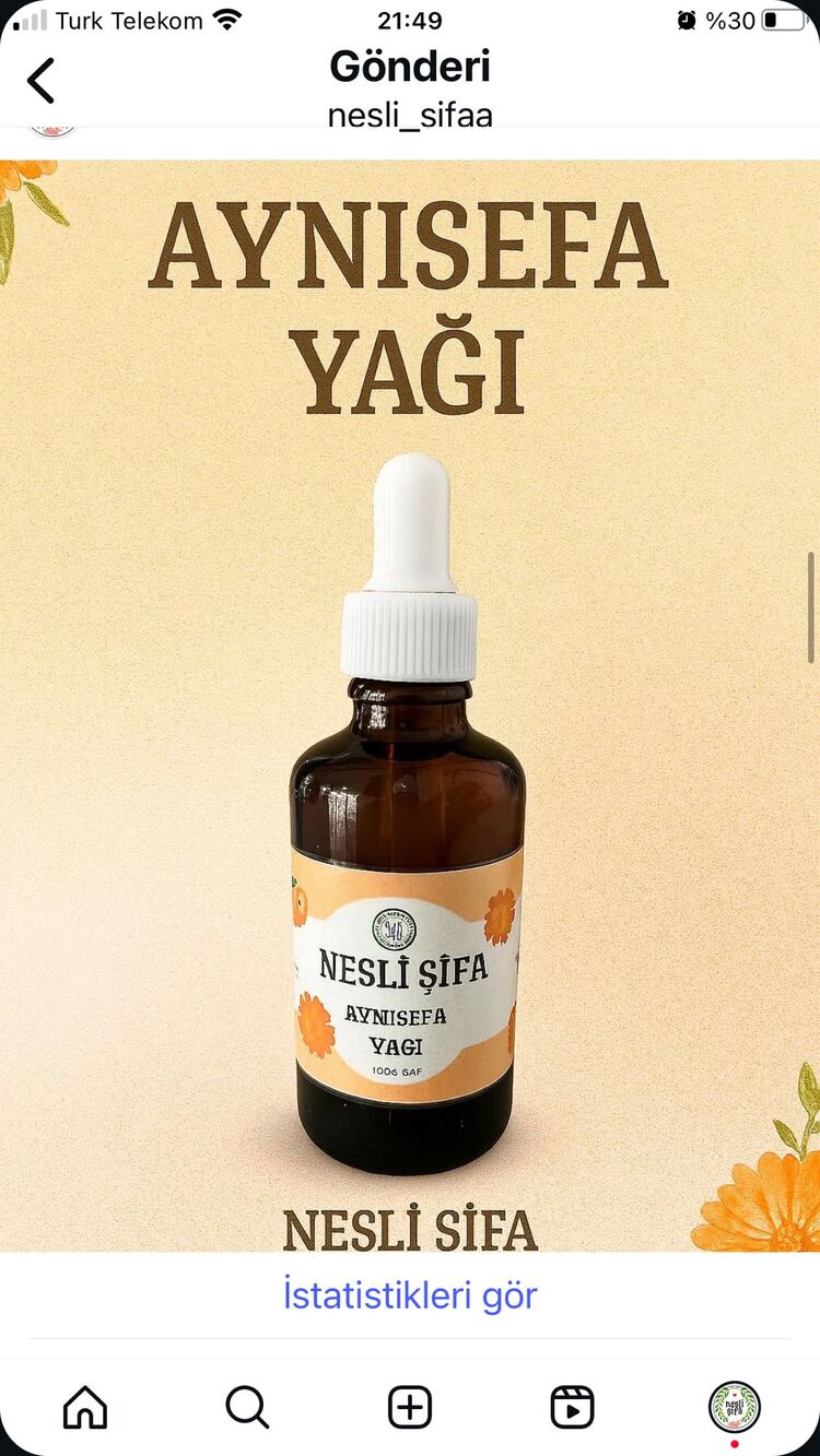 NESLİ ŞİFA AYNISEFA YAĞI 50 ml