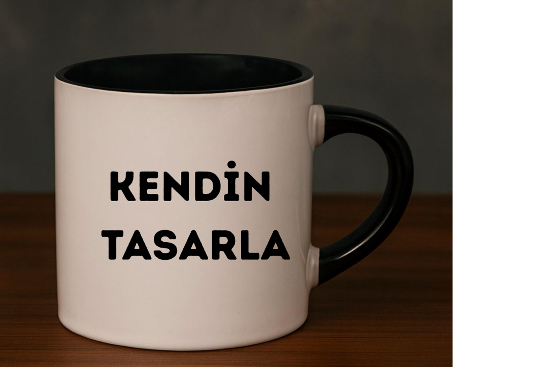 Siyah Nescafe Fincanı 