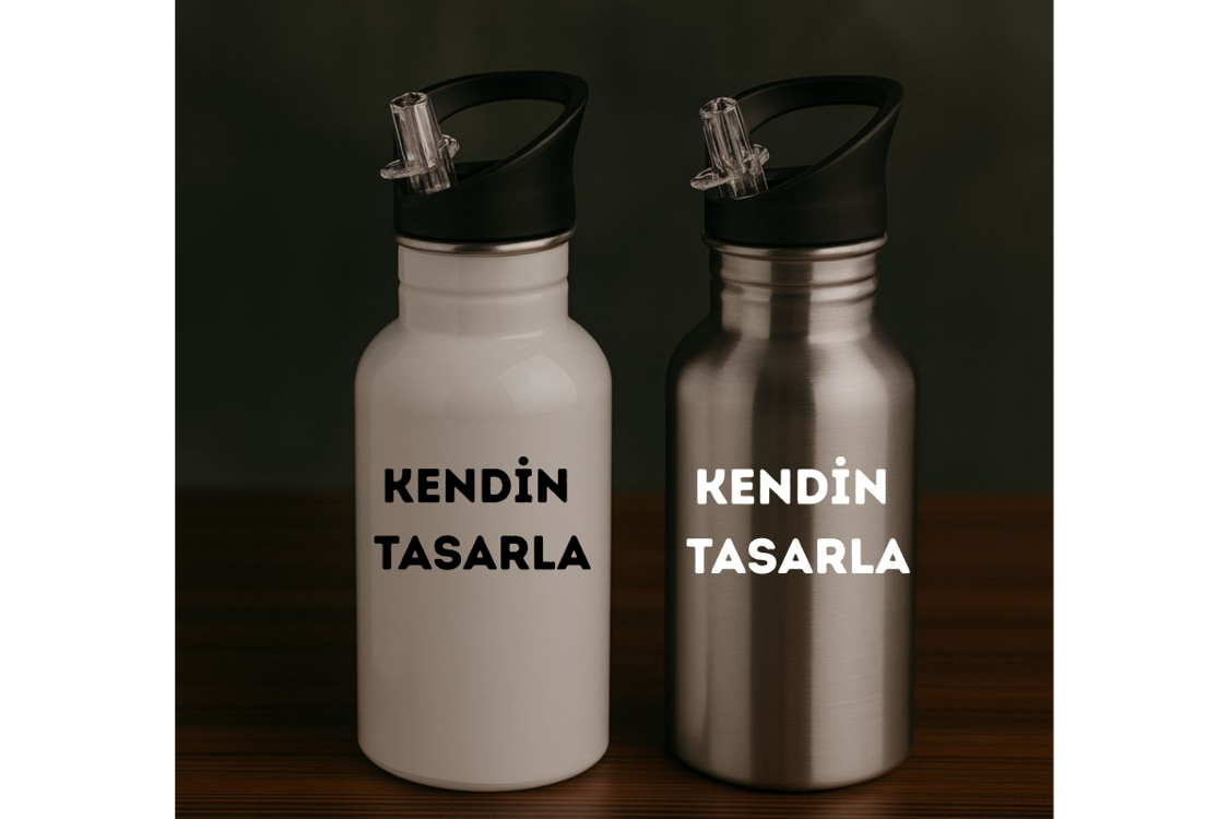 Kapçalı Pipetli Matara 