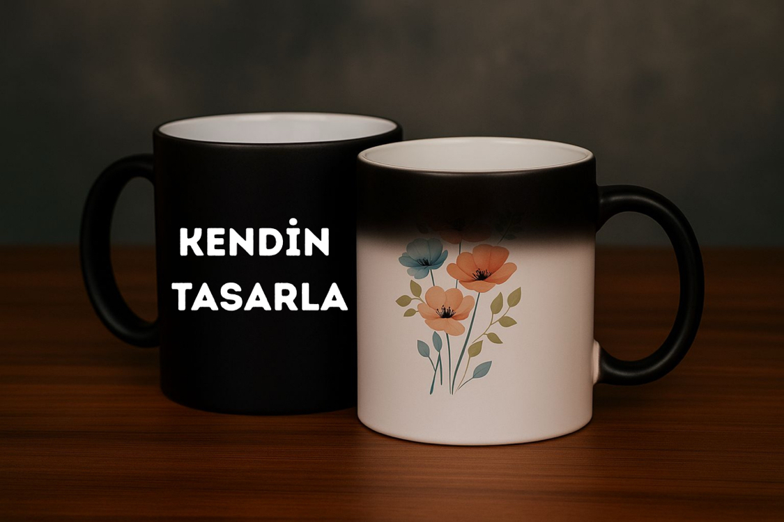 Siyah Parlak Sihirli Kupa