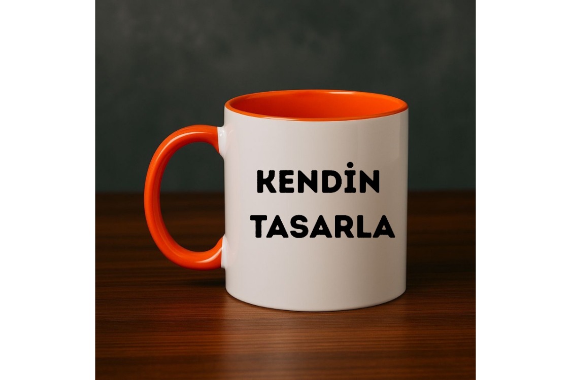 Kulpu ve İçi Turuncu Kupa 