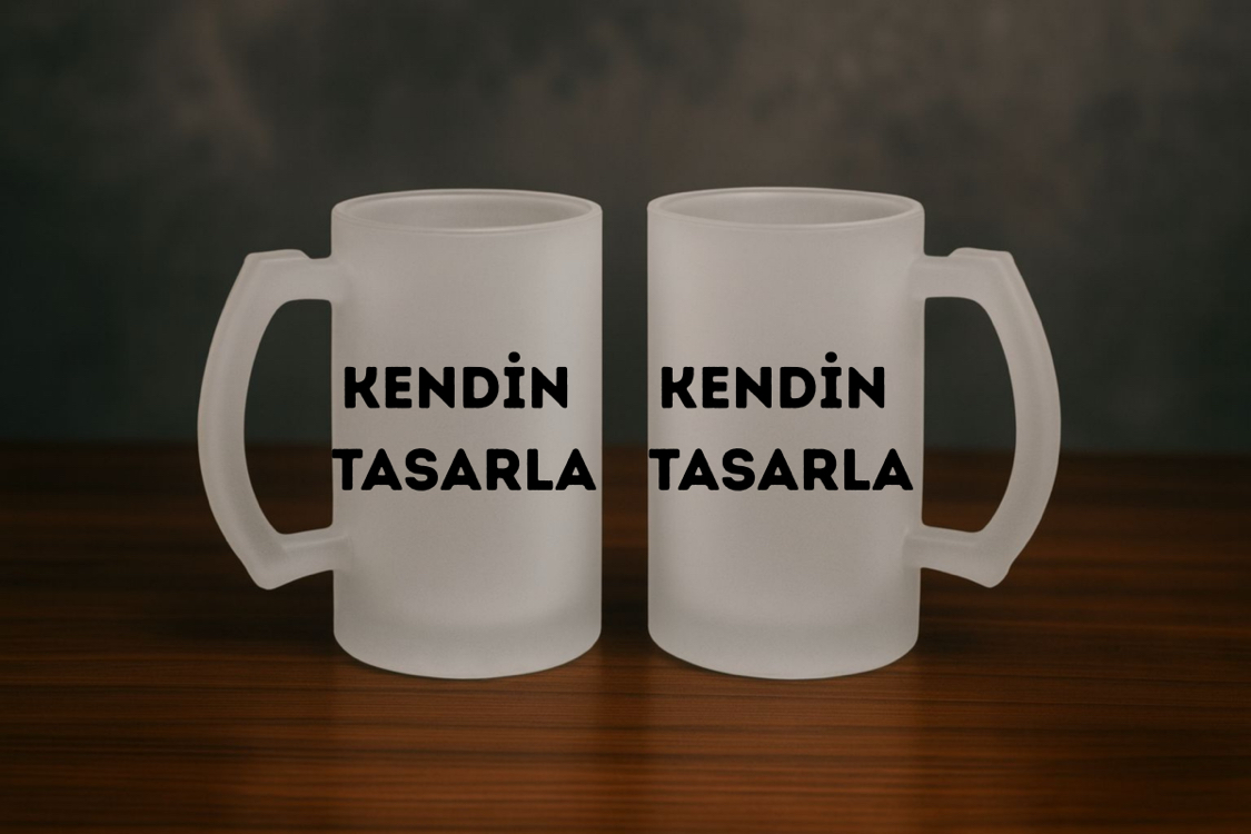 Buzlu Cam Bira Bardağı