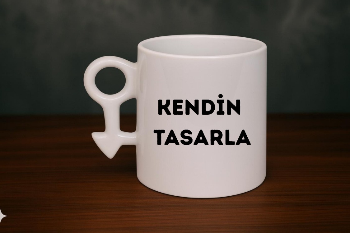 Cinsiyet Sembol Porselen Kupa
