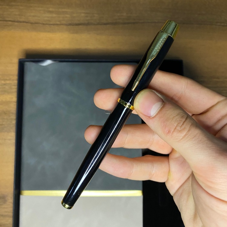 Antrasit Beyaz Defter Siyah Kalem Set - Kişiye Özel İsimli
